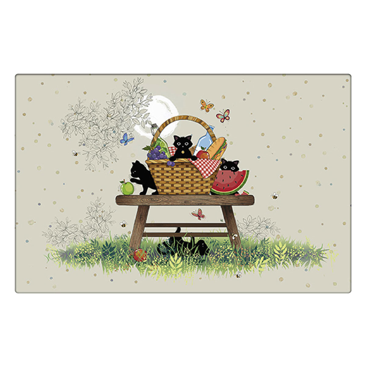Set de table Pique-nique de chatons  Collection Bug Art