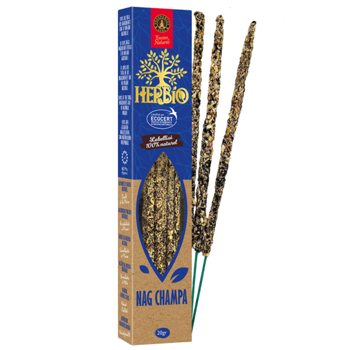 Encens Smudge Nag Champa Ecocert Herbio 20 g