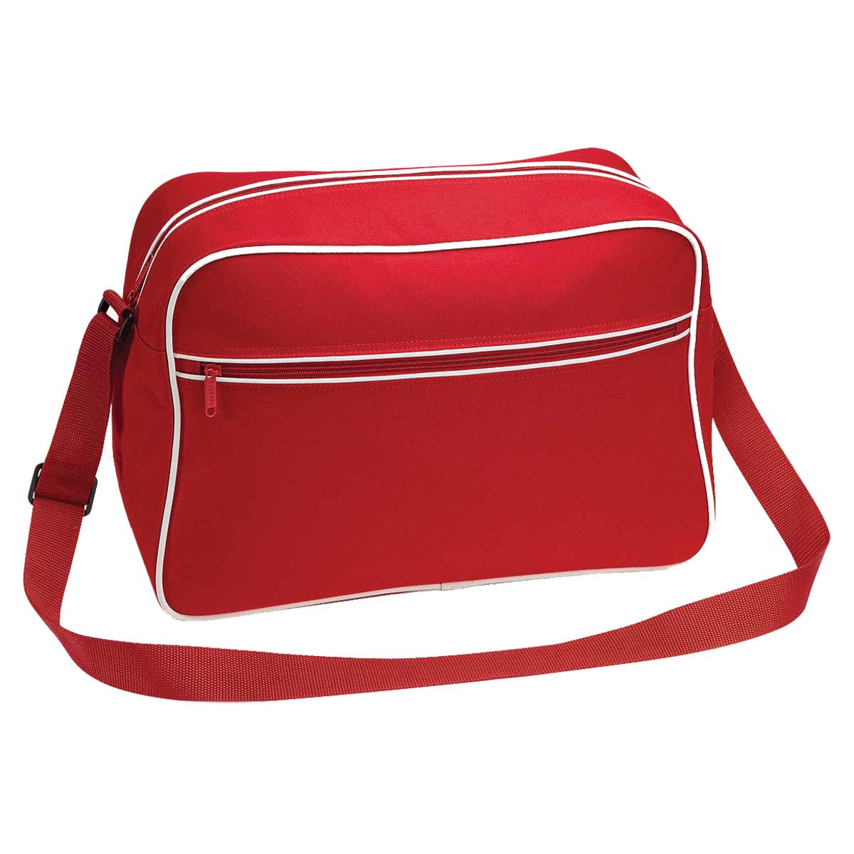 Sac bandouli�re r�tro rouge Bag Base