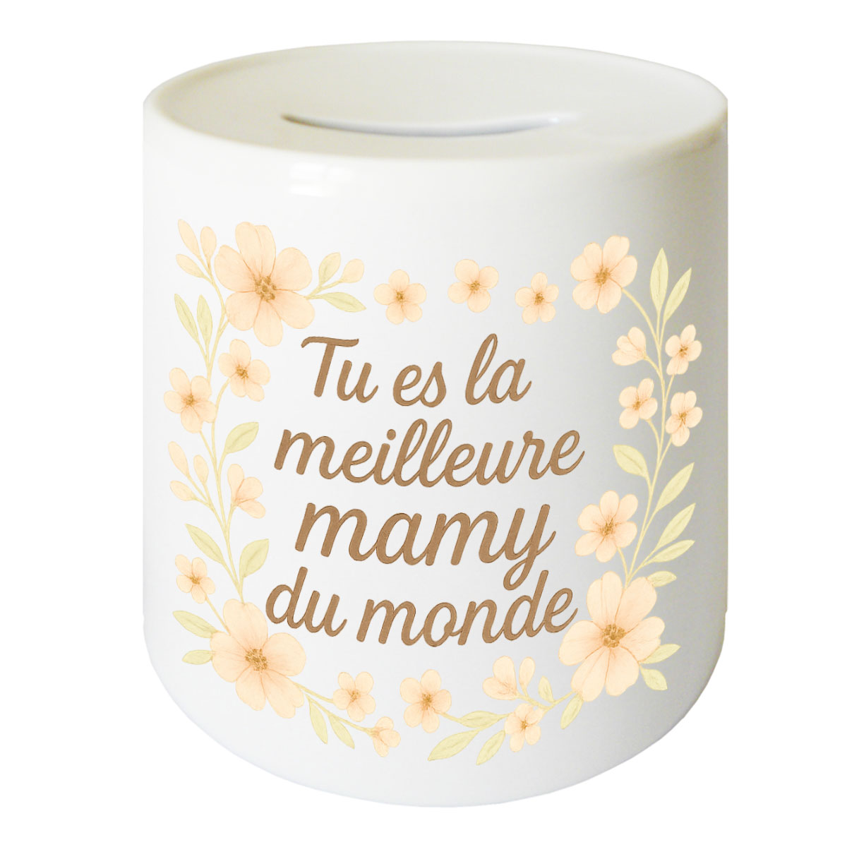 Tirelire Tu es la meilleure mamie du monde en c�ramique 9,5 cm