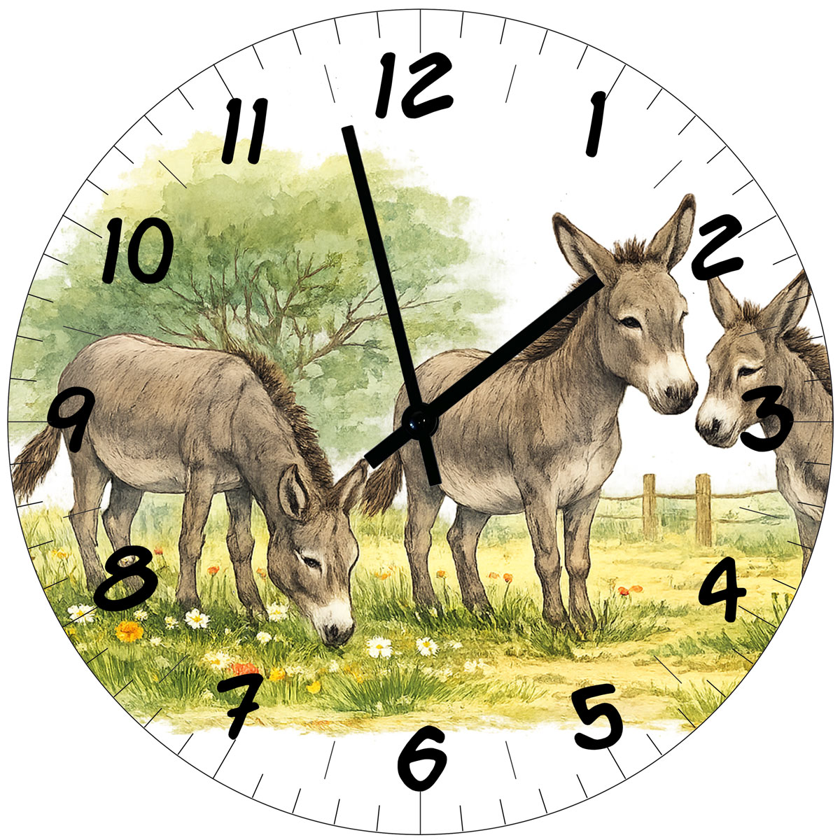 Horloge murale en verre �nes 29 cm