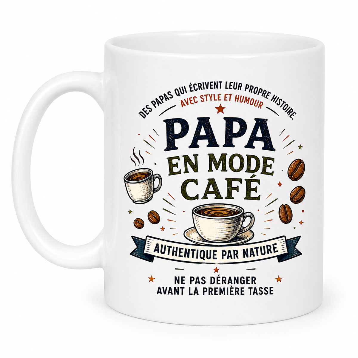 Mug Papa en mode caf� 350 ml � Cbkr�ation