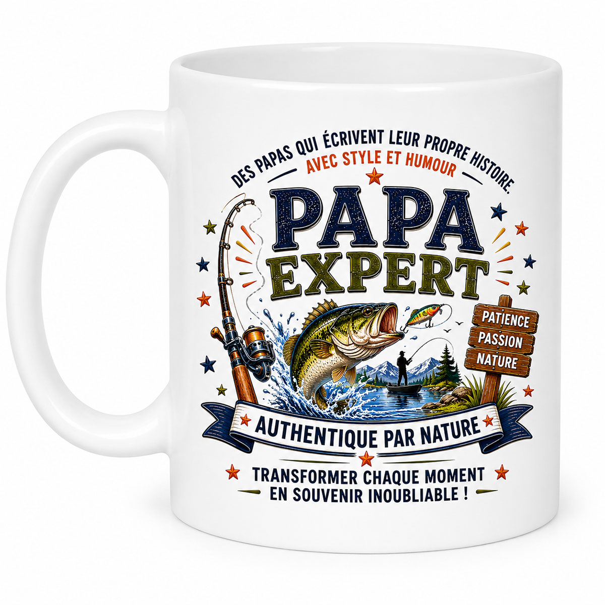 Mug Papa Expert P�cheur 350 ml � Cbkr�ation