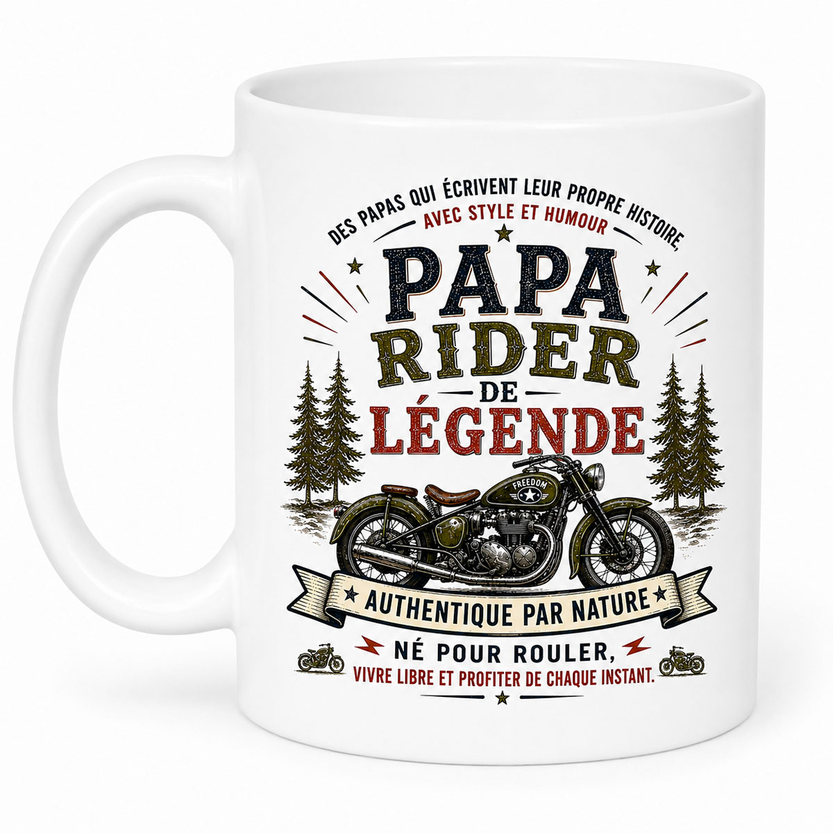 Mug Papa Rider de L�gende 350 ml � Cbkr�ation