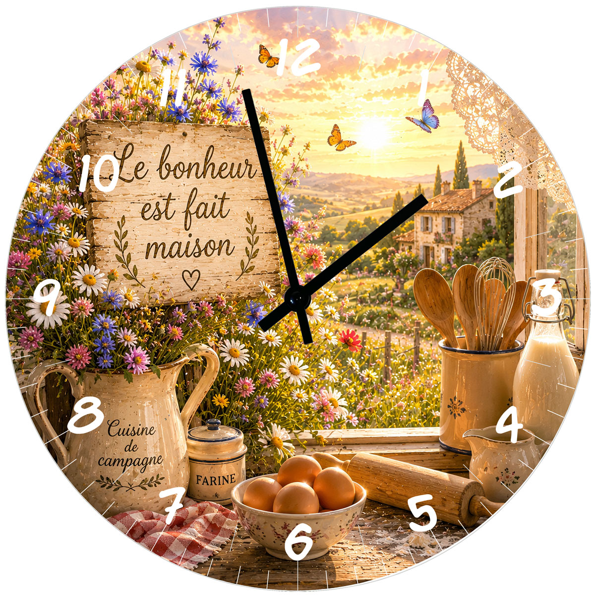 Horloge Cuisine de Campagne \
