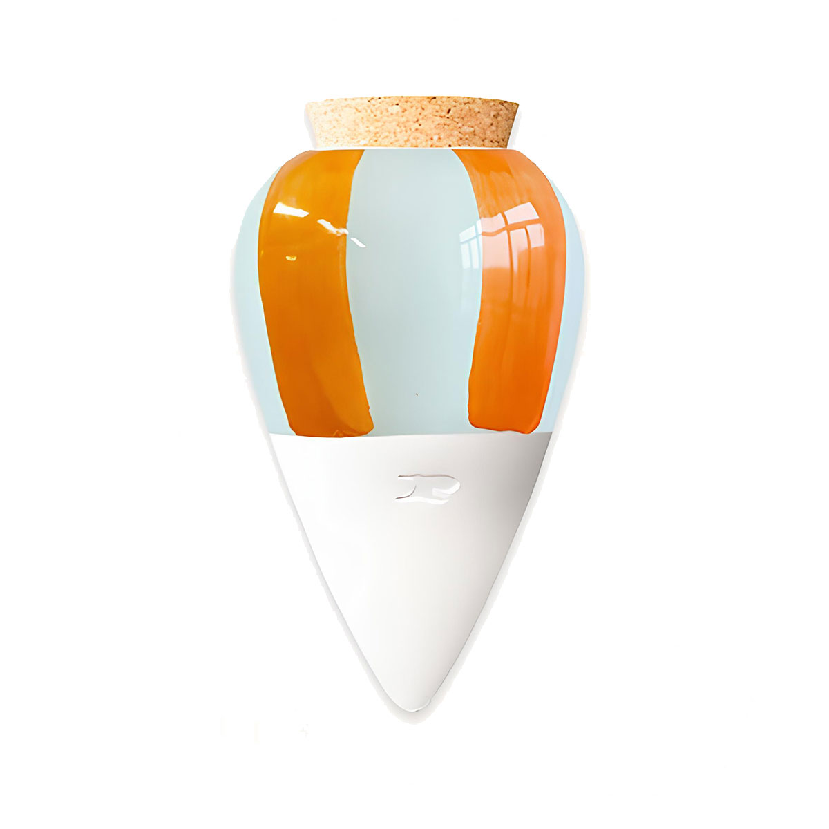 Olla Ppin  Modle Bleu ciel  rayures orange