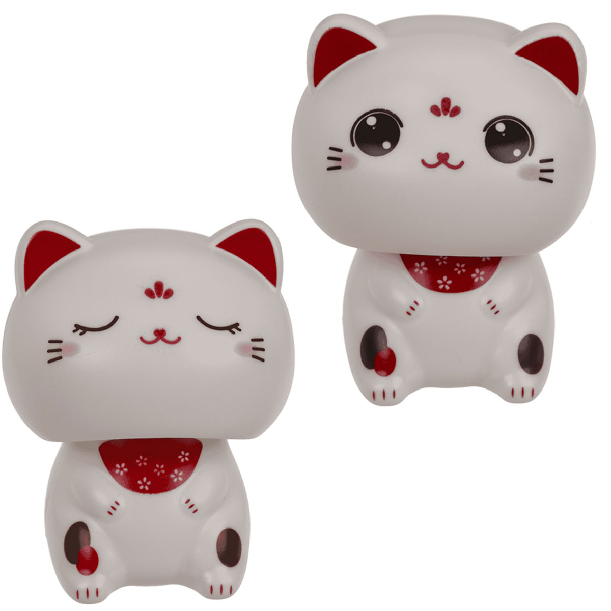 Figurine solaire chat porte-bonheur  1 modle alatoire