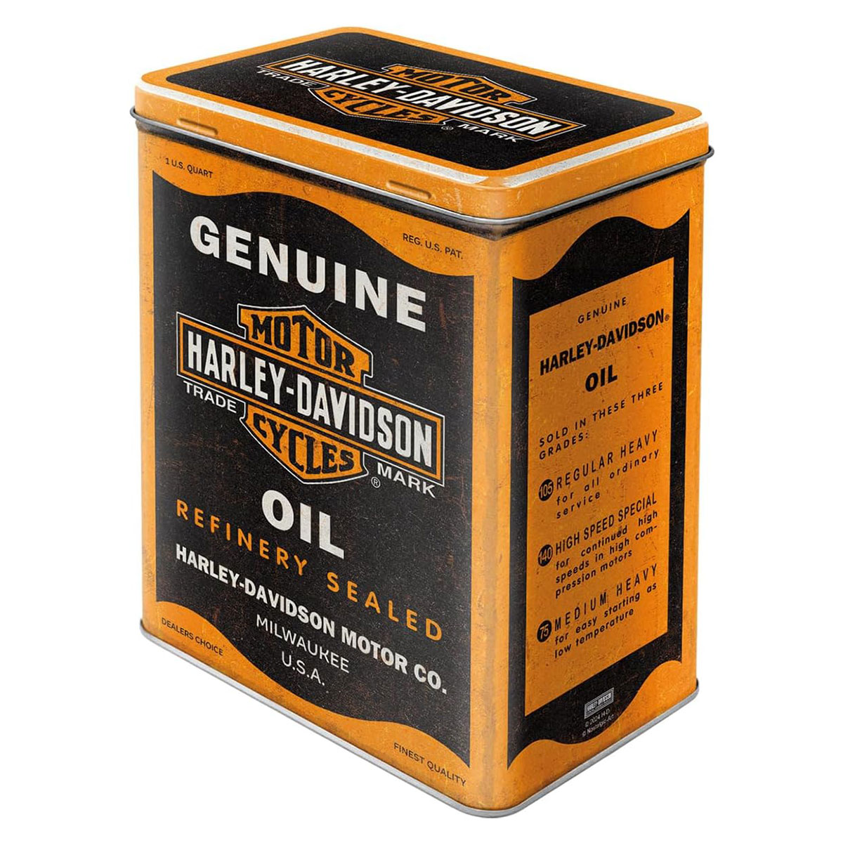 Bo�te de conservation en m�tal Harley-Davidson Vintage
