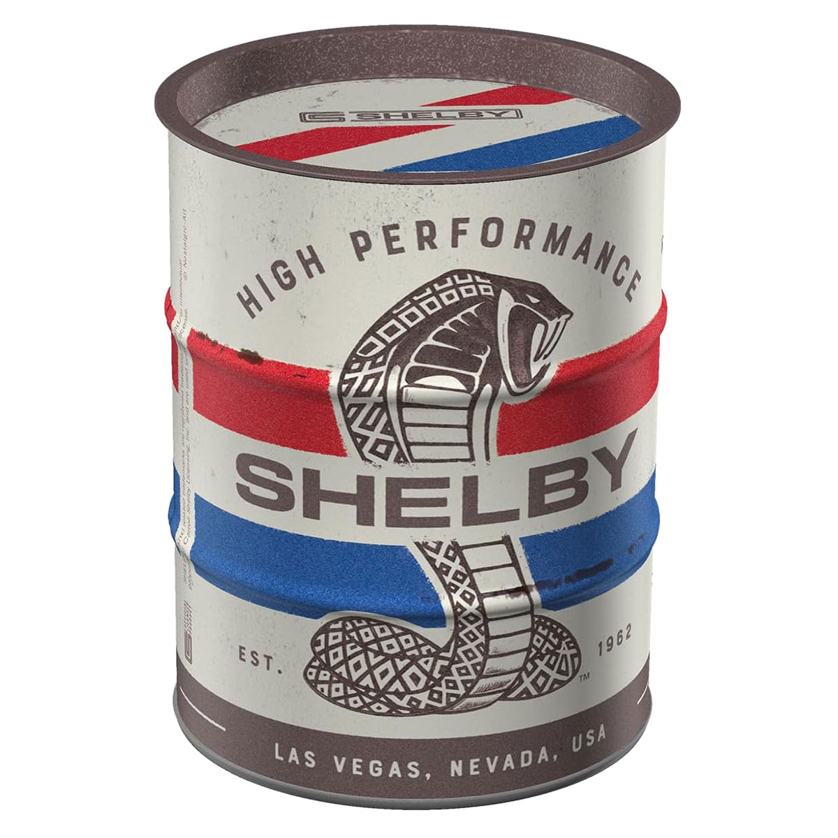 Tirelire en m�tal style tonneau Ford Shelby