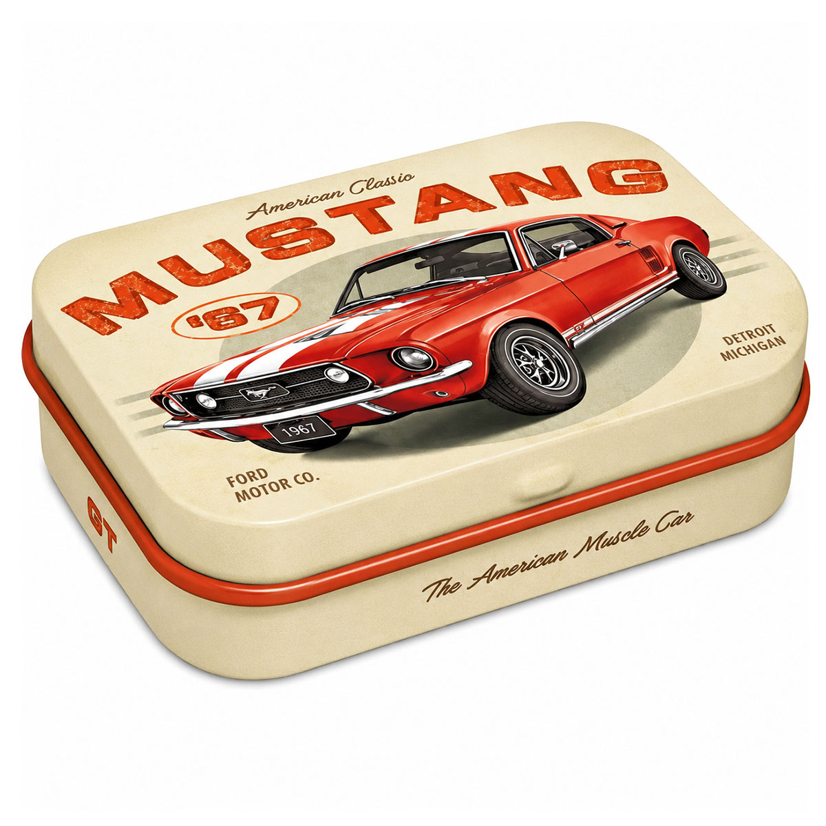 Pilulier m�tallique Ford Mustang GT 1967