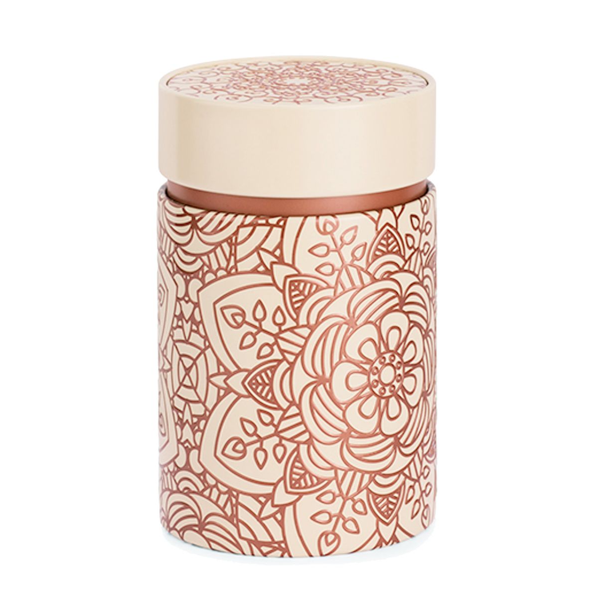 Bo�te � th� Mandala cr�me et terracotta 150 g