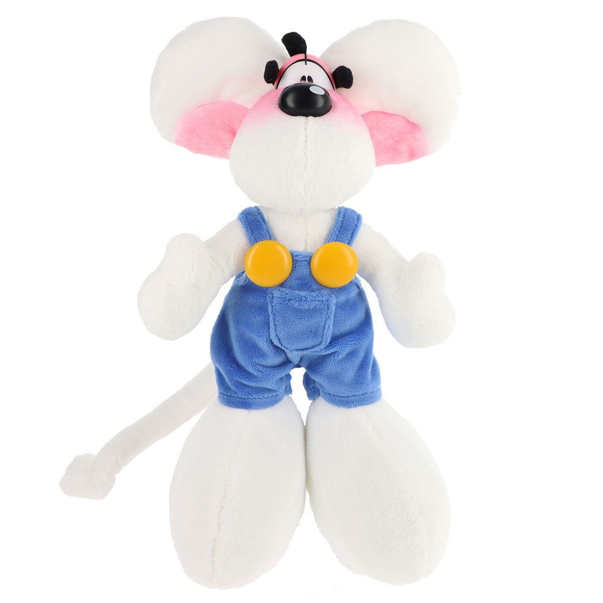 Peluche Diddl en salopette bleue  30 cm