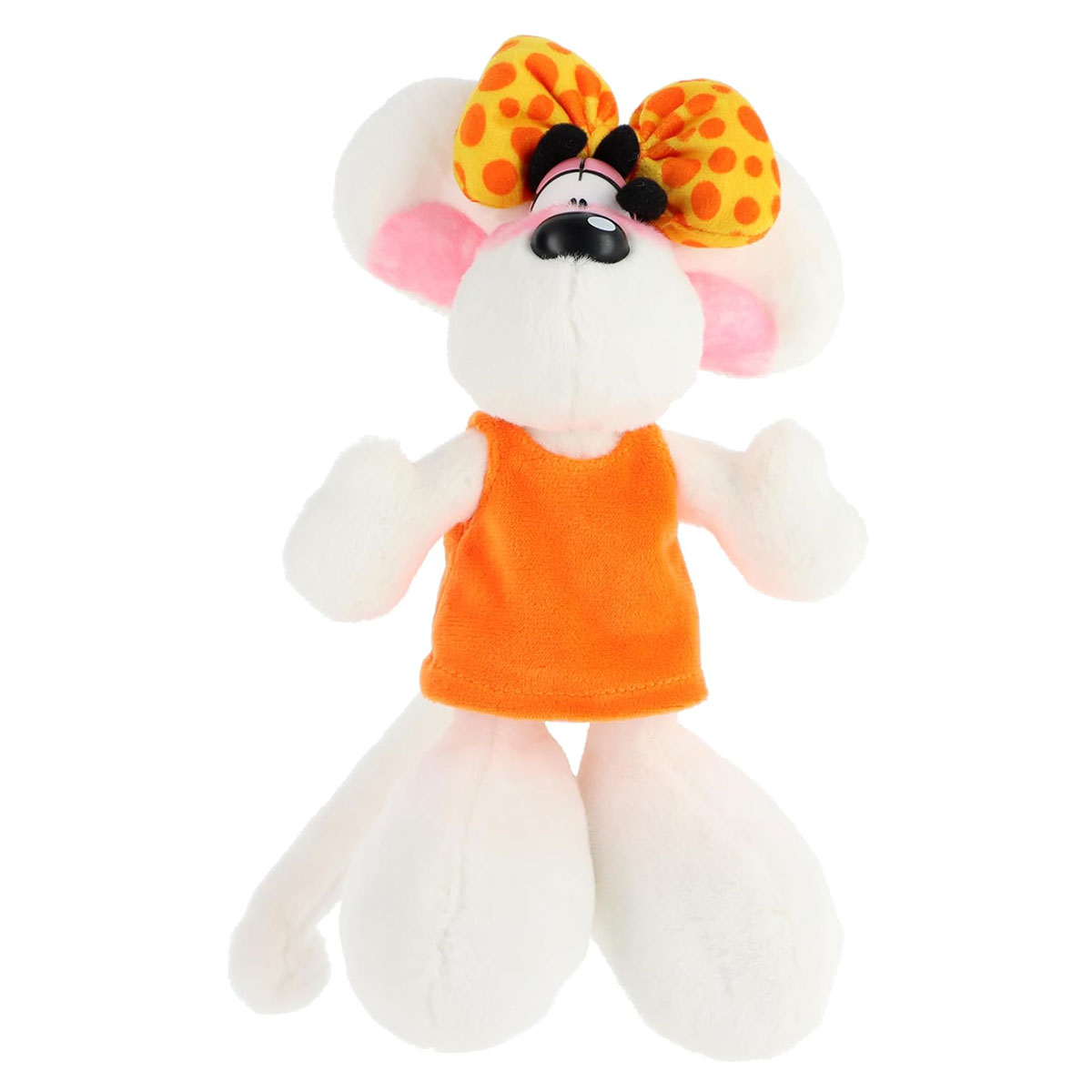 Peluche Diddlina en robe orange 20 cm
