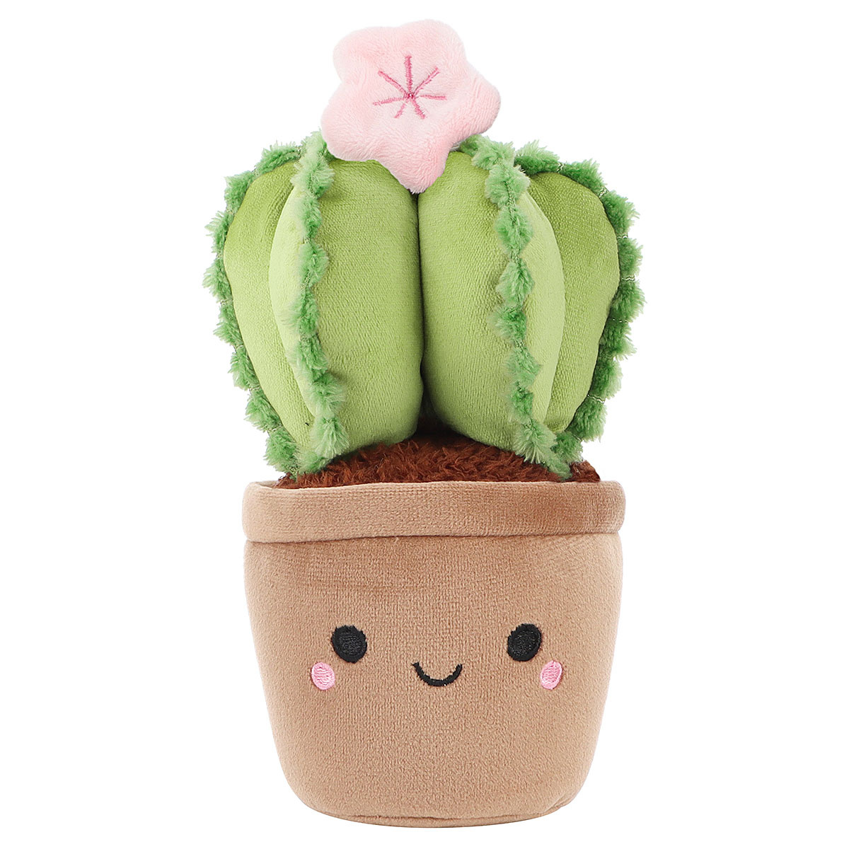 Peluche cactus fleuri en pot Jardin botanique 17 cm