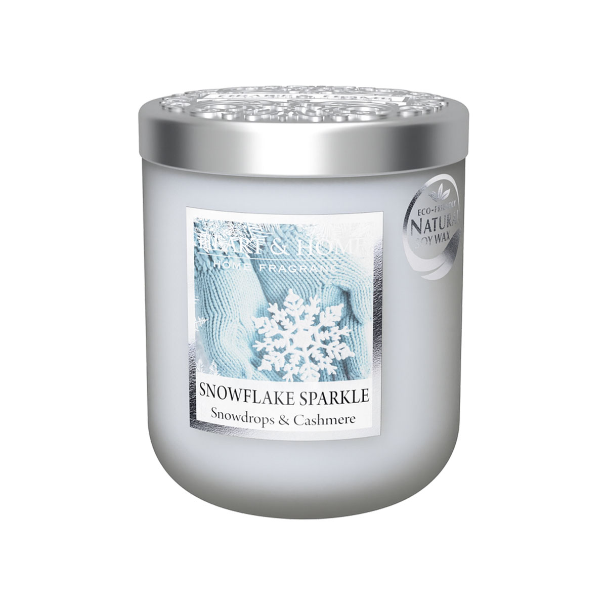 Bougie Heart and Home 30 heures  Flocons Givrs