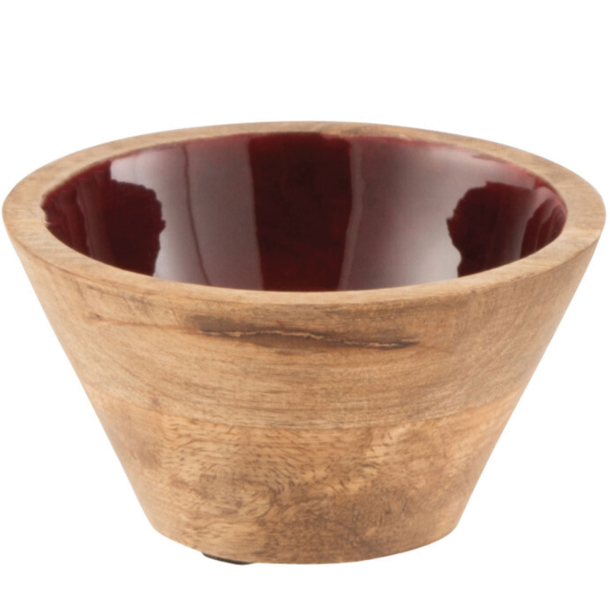 Petit Bol intrieur Bordeaux en Bois de Manguier - 10 cm