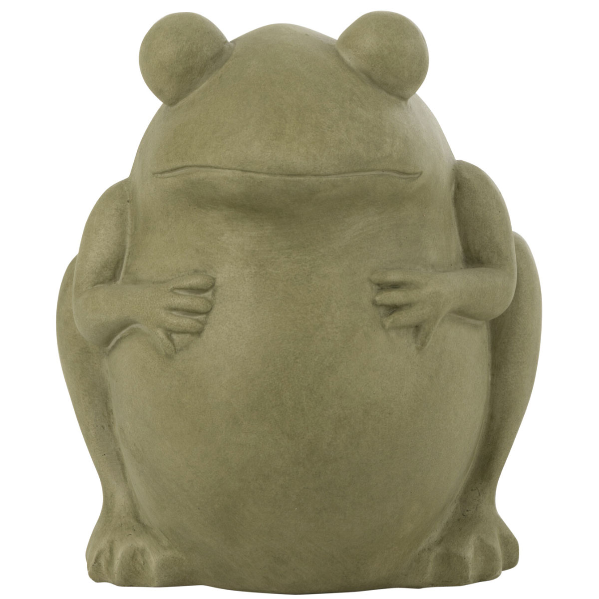 Petit cache-pot grenouille en argile verte