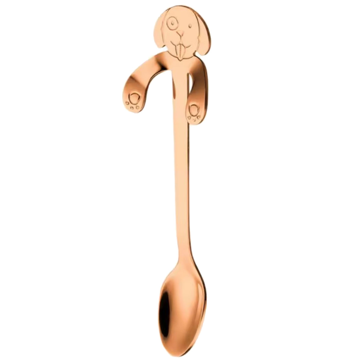 Cuillre en Inox Cuivr en Forme de Chien