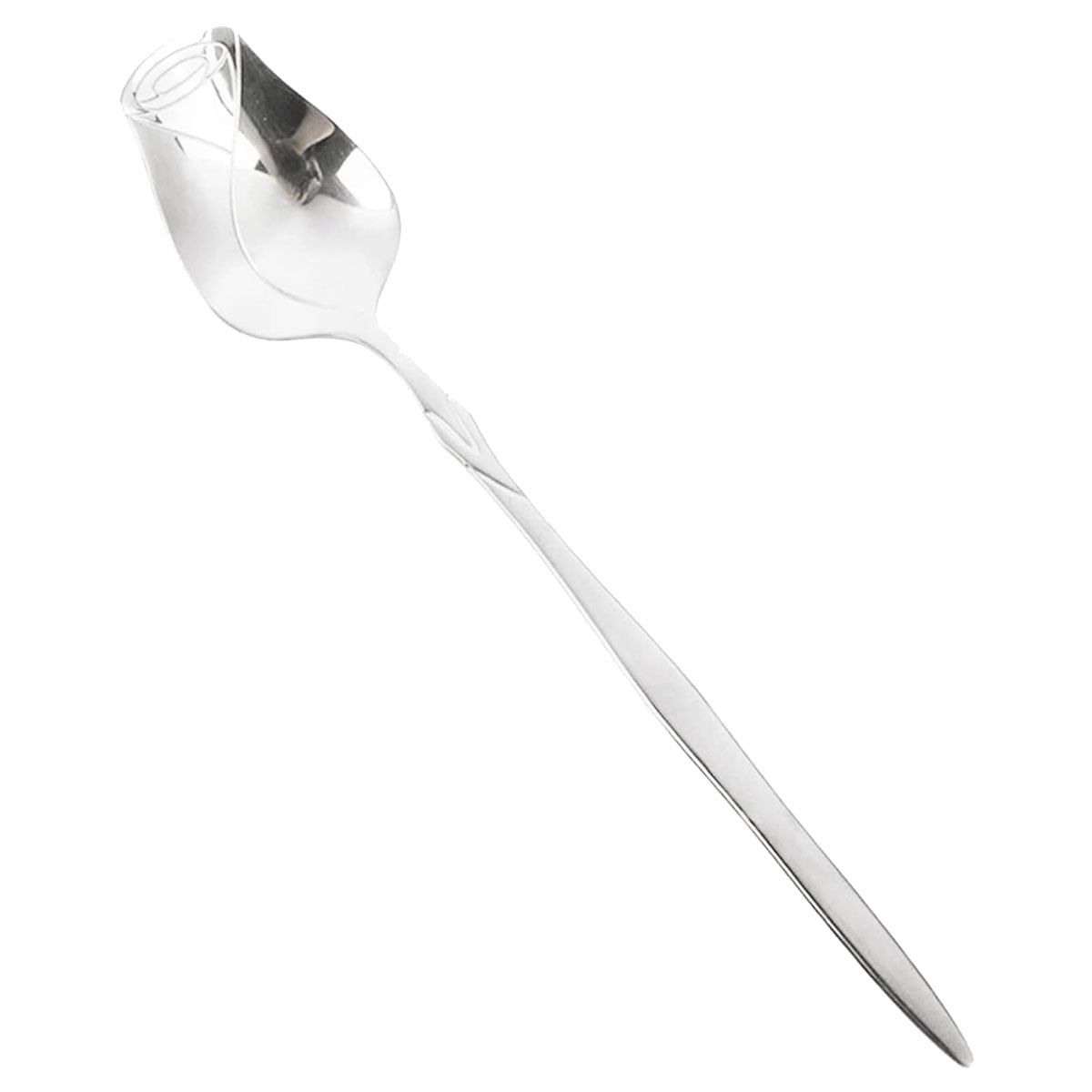 Cuillre Bouton de Rose en Inox Argent