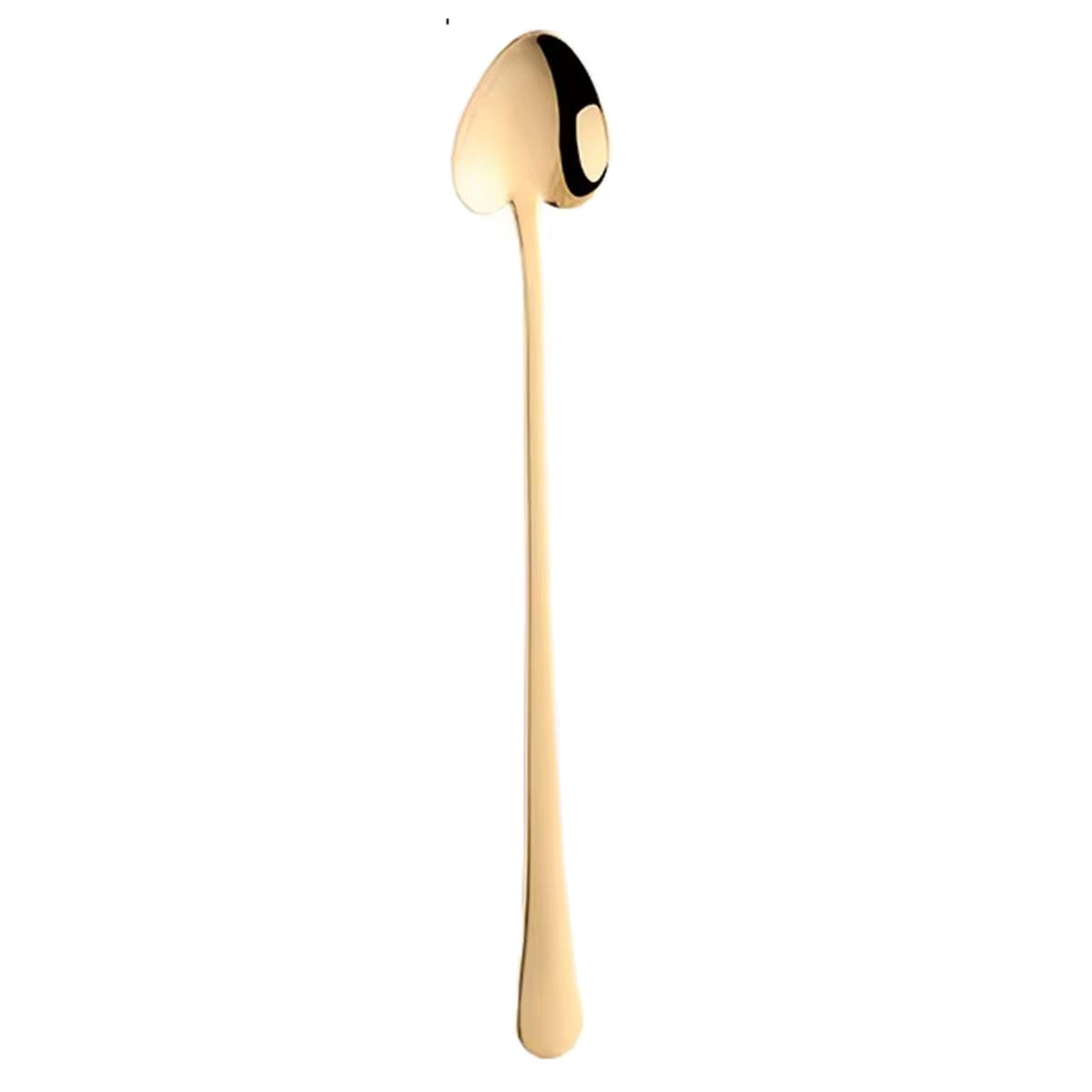 Cuillre en Forme de Cur  Long Manche en Inox Dor