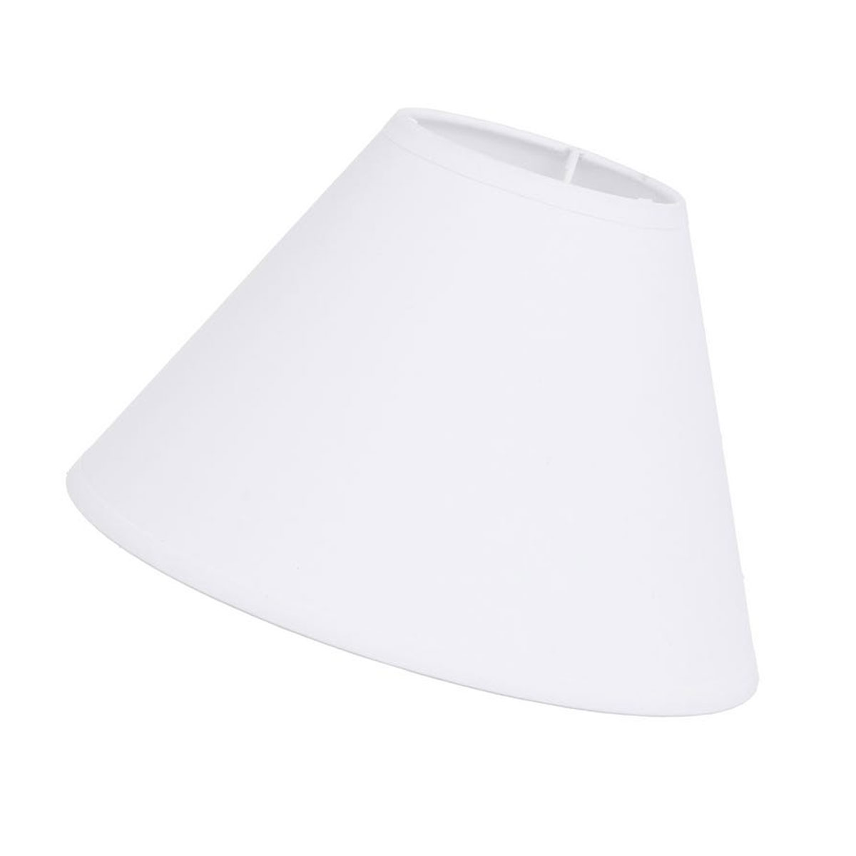 Abat-jour conique blanc � Hauteur 14,5 cm