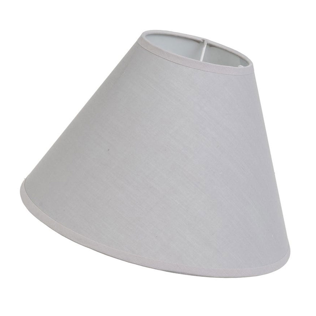 Abat-jour conique gris clair 25 cm