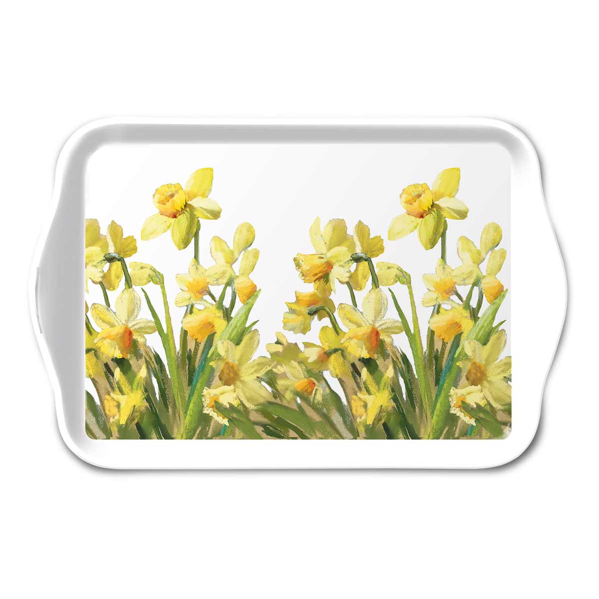 Petit Plateau Rectangulaire  Jonquilles Dores