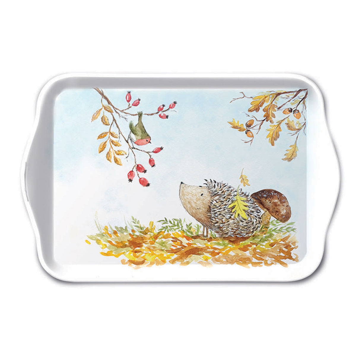 Mini plateau H�risson et oiseau � Ambiente