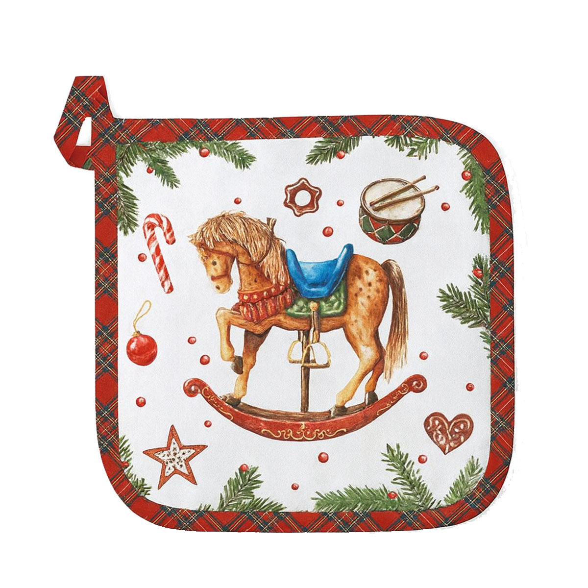 Manique de cuisine de Nol Cheval  Bascule  20 x 20 cm