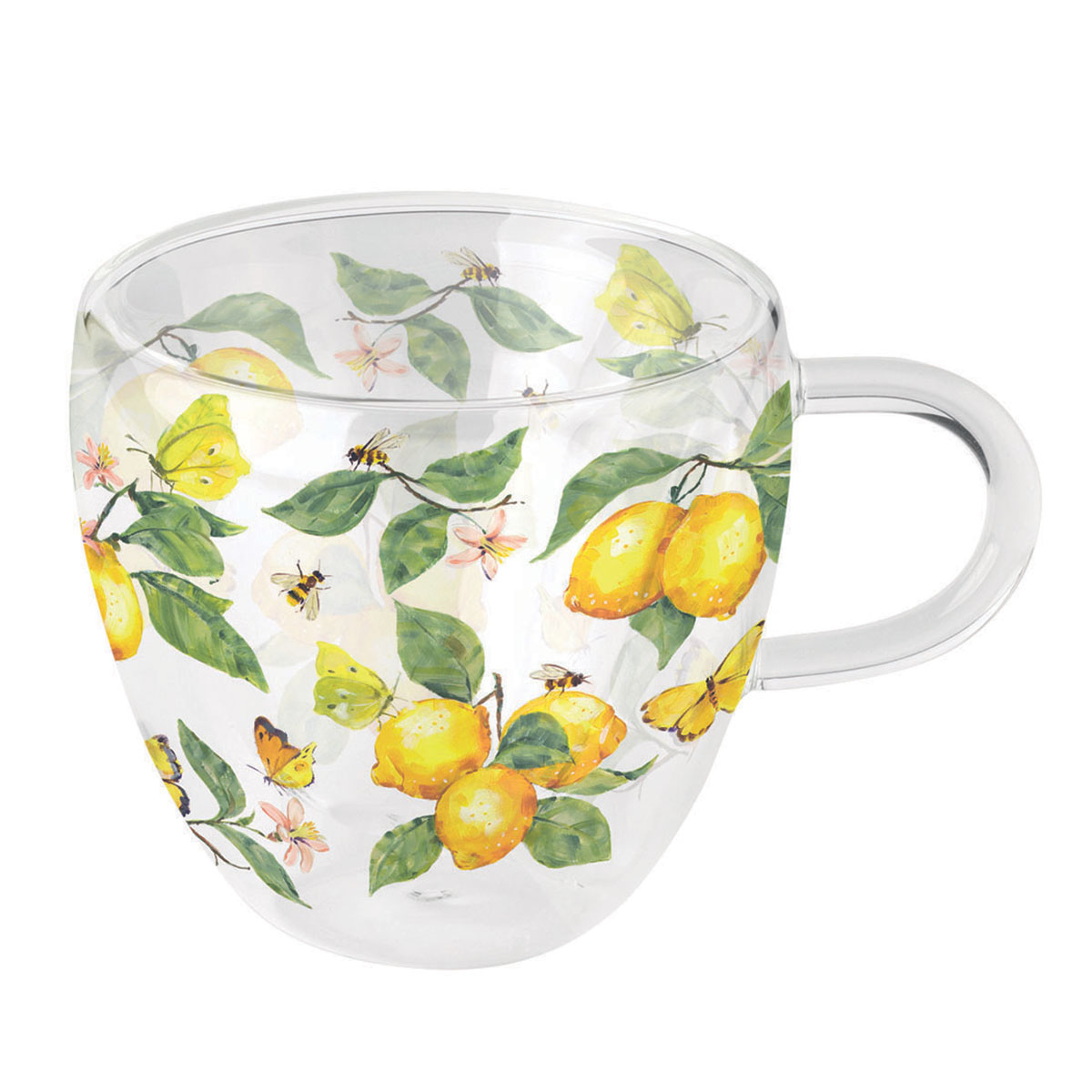 Tasse  Th Double Paroi  Fleurs du Printemps