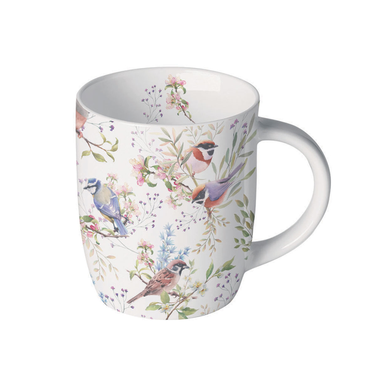 Petit mug oiseaux et fleurs sauvages