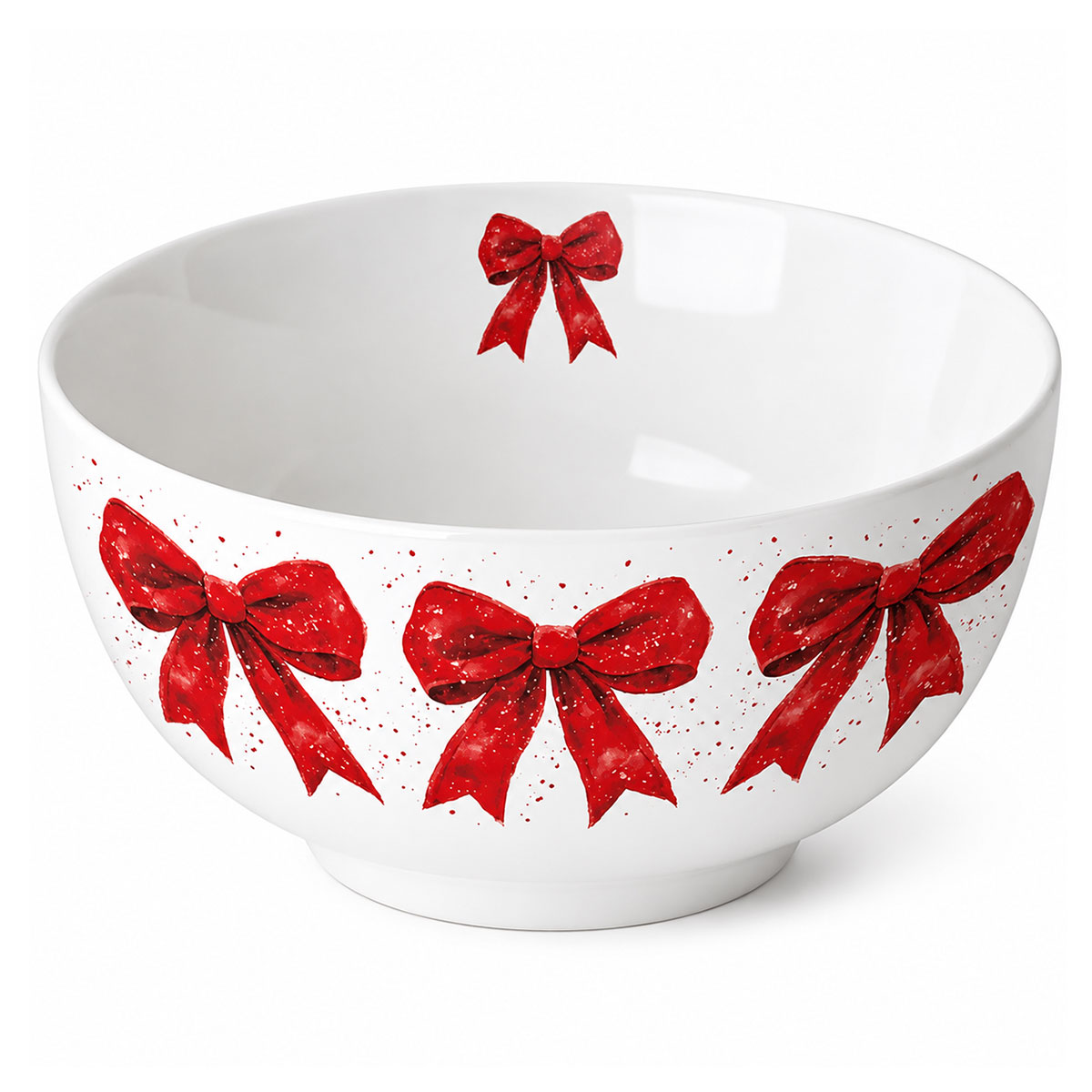 Bol en porcelaine fine d�cor N�uds Rouges
