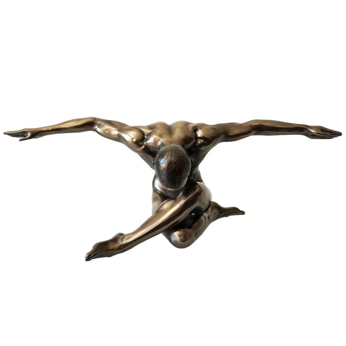 Figurine Body Talk Man - Homme nu bronze en rsine XXL 137 cm
