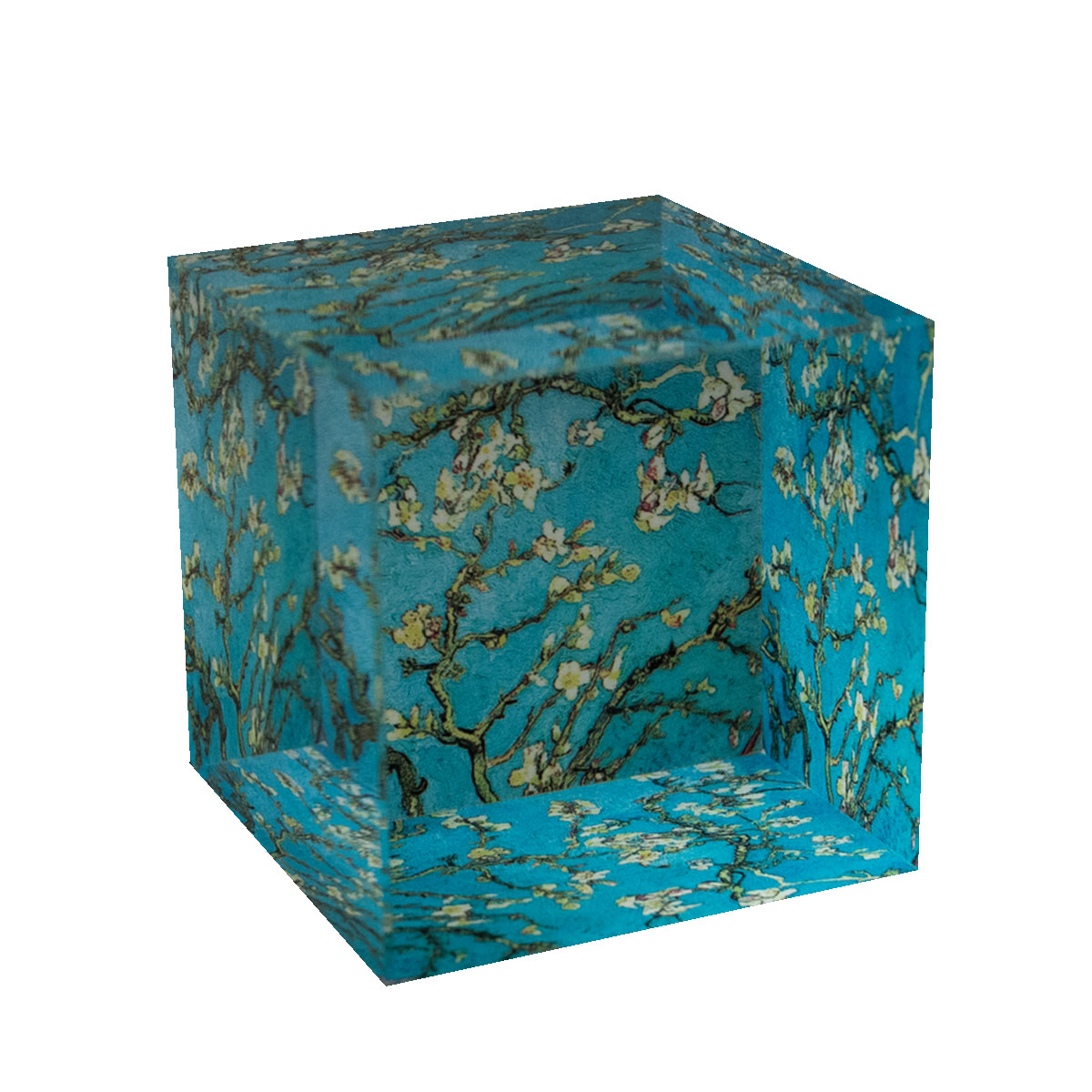 Presse-papiers Van Gogh Fleur de Printemps en Verre