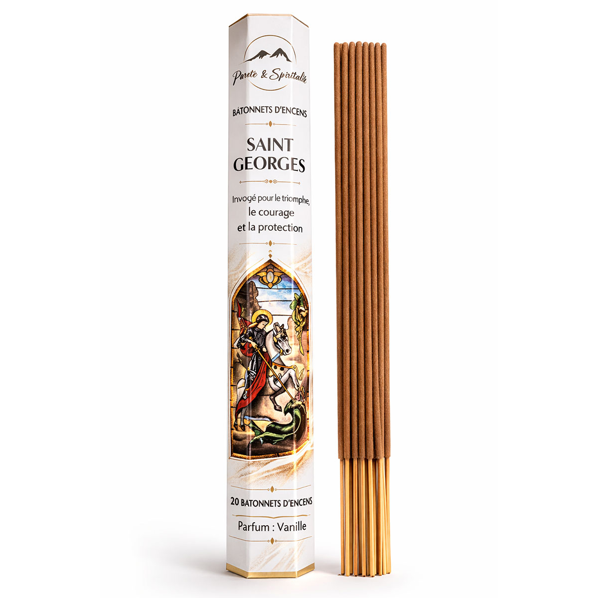 Bo�te de 20 b�tonnets d'encens Saint Georges � Parfum Vanille
