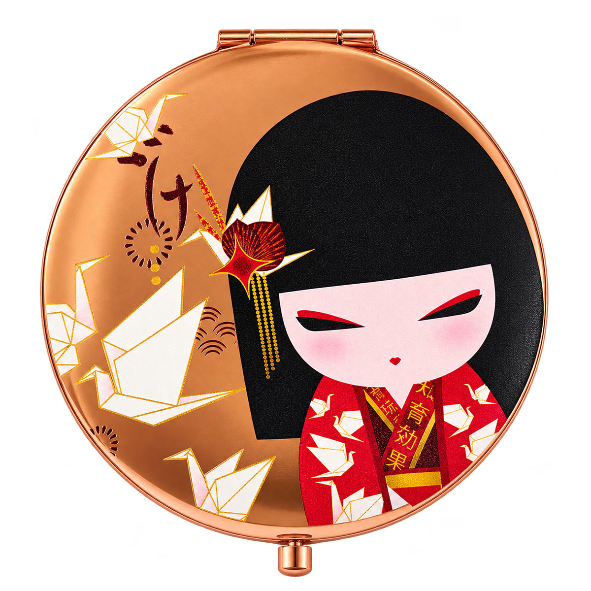Miroir de poche Kimmidoll Nozomi double face cuivr�