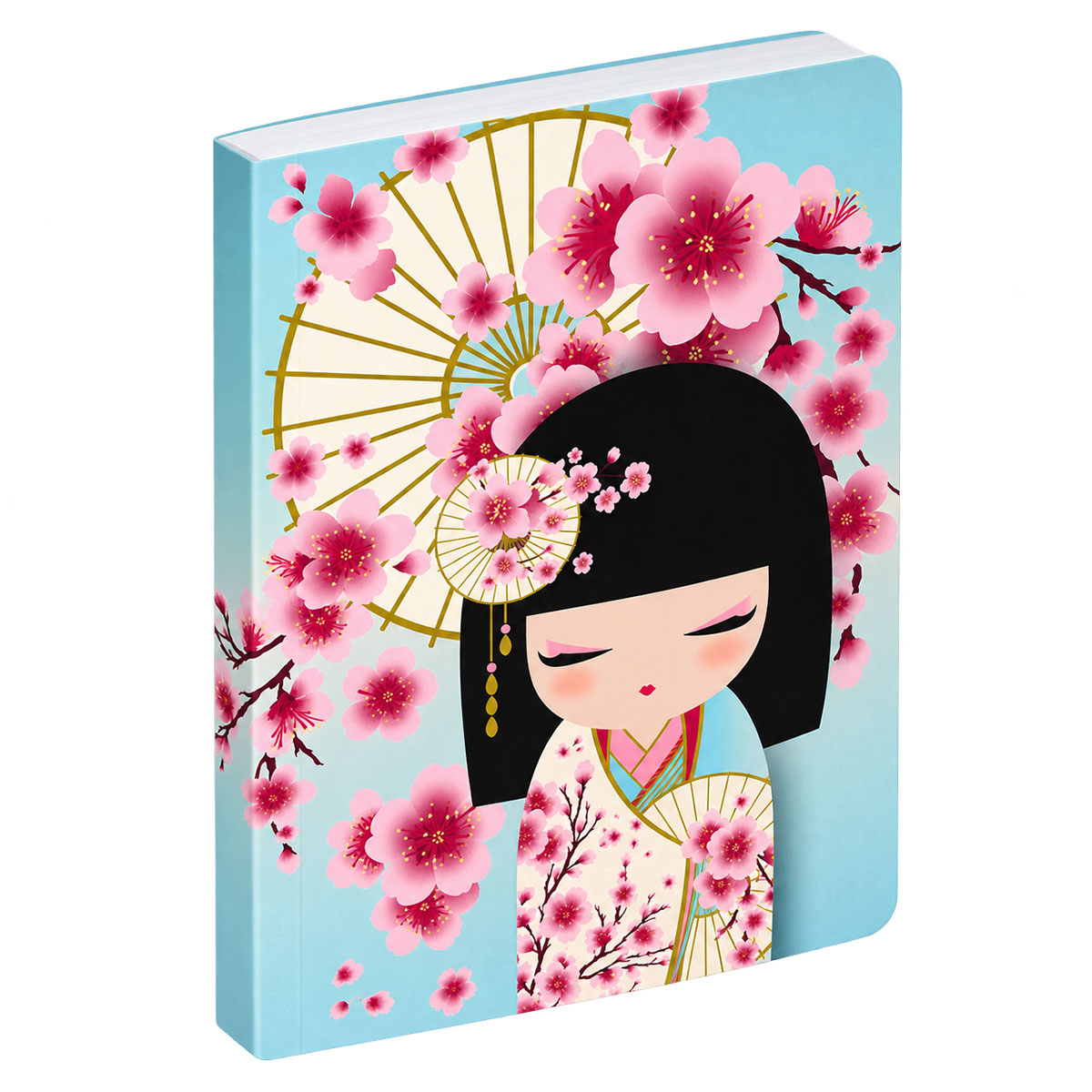 Carnet A6 Kimmidoll Sakura 192 pages fleurs de cerisier