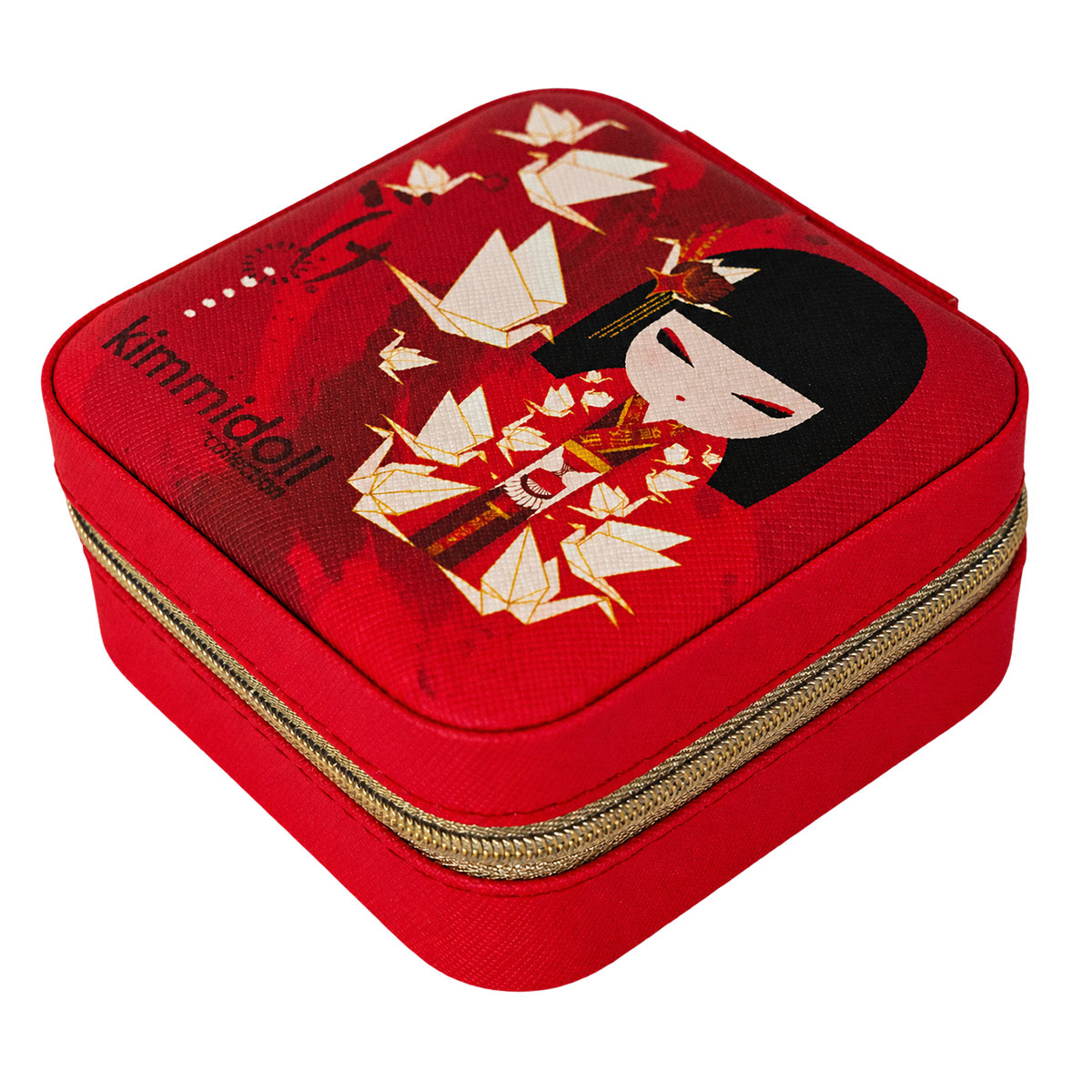 Petite bo�te � bijoux Kimmidoll Nozomi rouge 10 cm