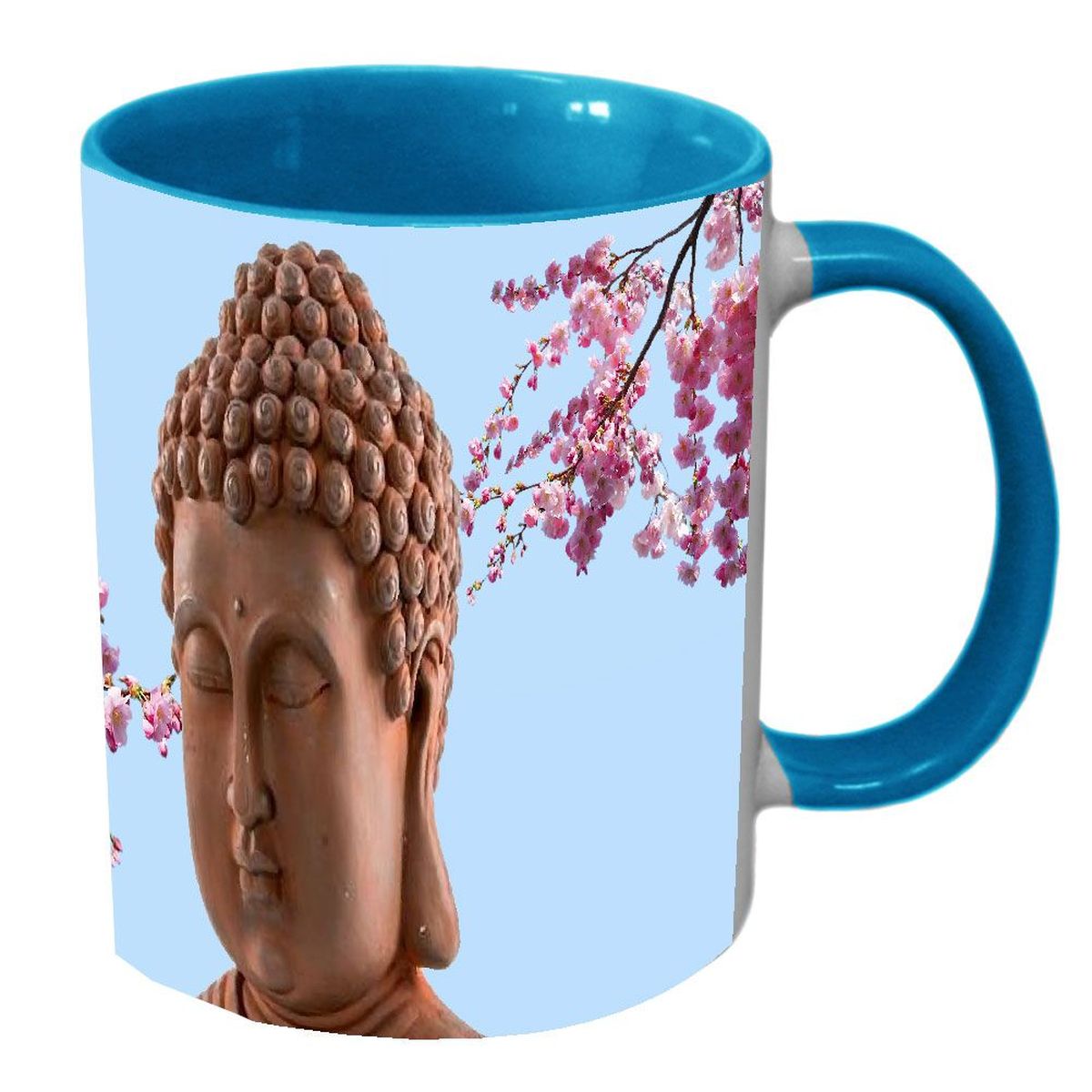 Mug Bouddha fleur de cerisier par Cbkreation
