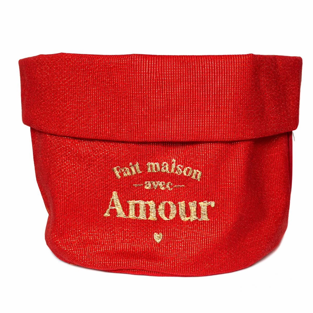 Petite corbeille � pain paillet�e brod�e Fait maison avec amour