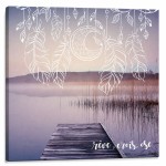 Cadre en toile attrape-r�ves Apache 40 x 40 cm