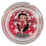 Cendrier classique en verre Betty Boop Pin'up