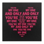 Cadre en toile c�ur You're My One 40 x 40 cm