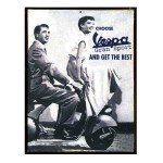 Plaque mtal de collection Vespa Get The Best