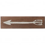 Pancarte rectangulaire flche bois modele 2