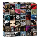 Cadre Route 66 en toile canvas 50 x 50 cm