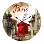 Horloge Paris Moulin rouge Verre