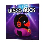 Cadre Disco Duck en toile 40 x 40 cm