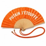 �ventail paillet� orange � Putain j��touffe �