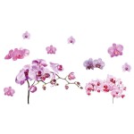 Sticker d�coratif orchid�es